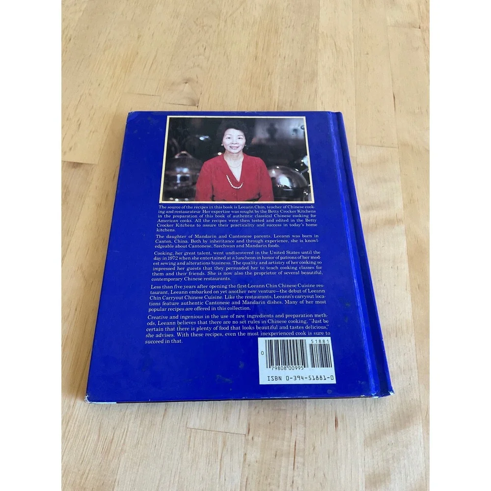 Betty Crocker Chinese Cookbook Recipes by Leeann Chin Hardcover 1980s Vintage